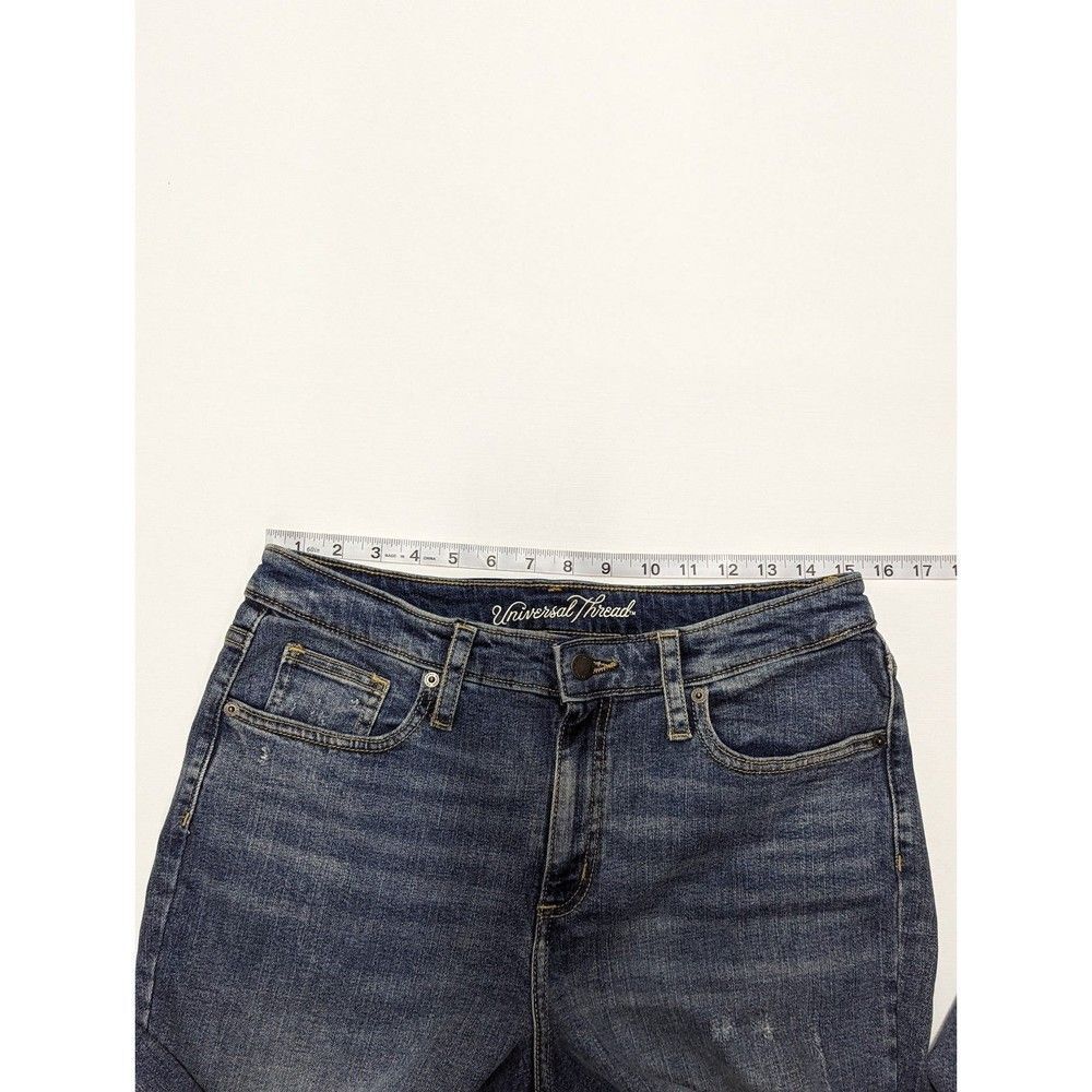 Universal Thread Women's Size 12 R High Rise Straight Color Block Jeans - Picture 6 of 12